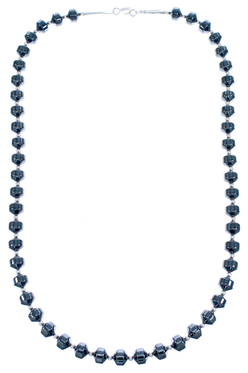 Hematite Sterling Silver Bead Necklace DX116732